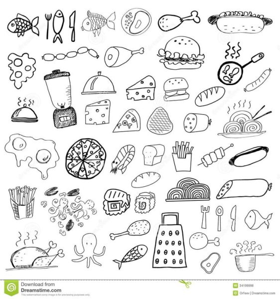 Продукты для срисовки легкие