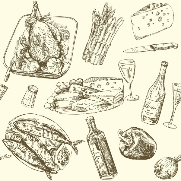 Еда в графике