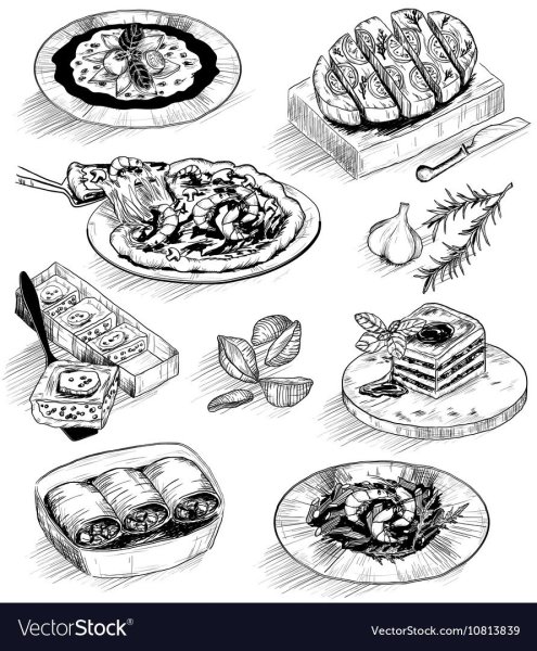 Зарисовки блюд