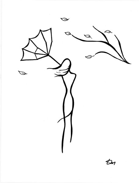 Силуэты из линий