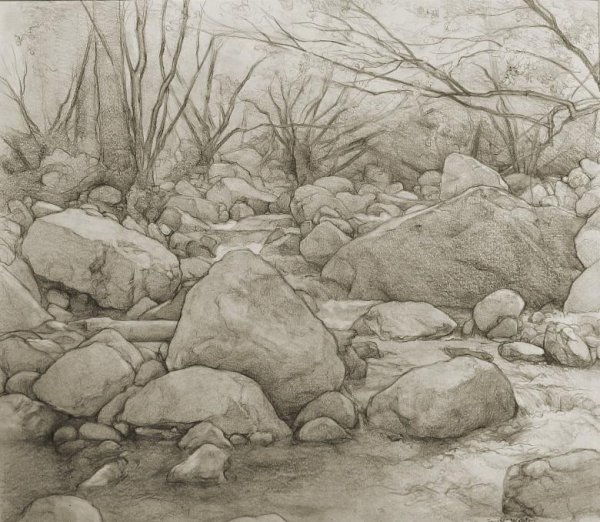 Горы карандашом