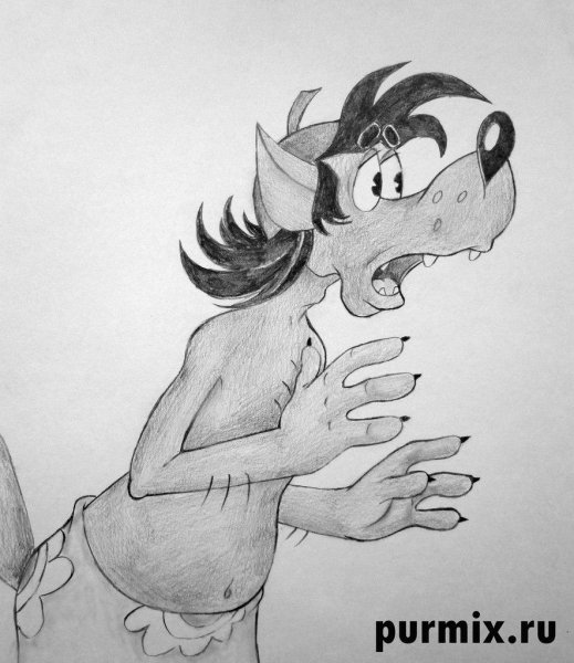 Ну погоди рисунок карандашом