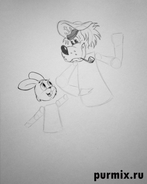 Волк из ну погоди разукрашка