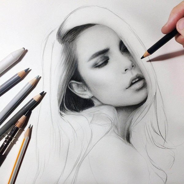 Портрет графитным карандашом