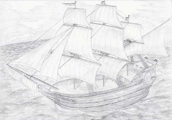 Алые паруса поэтапно