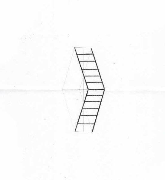 Линейная перспектива лестница вид спереди