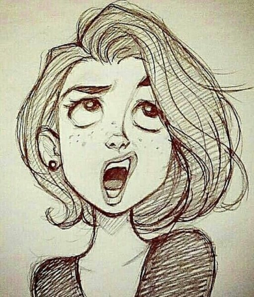 Лёгкий стиль рисования девушки