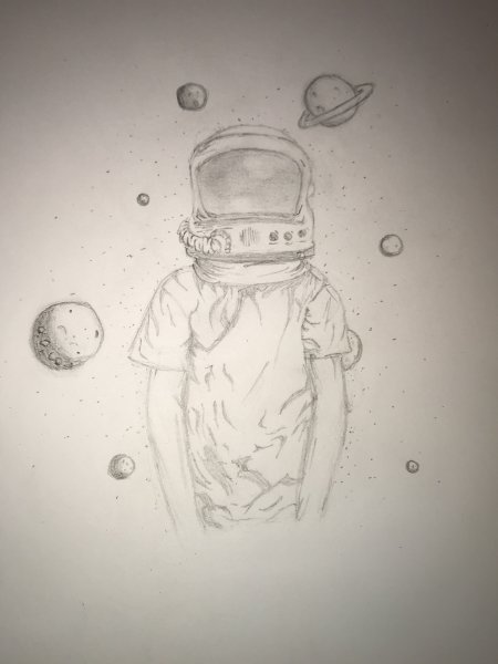 Рисунки космоса для срисовки