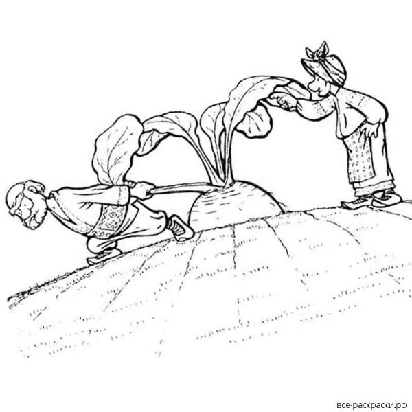 Рисунок к сказуе Репки
