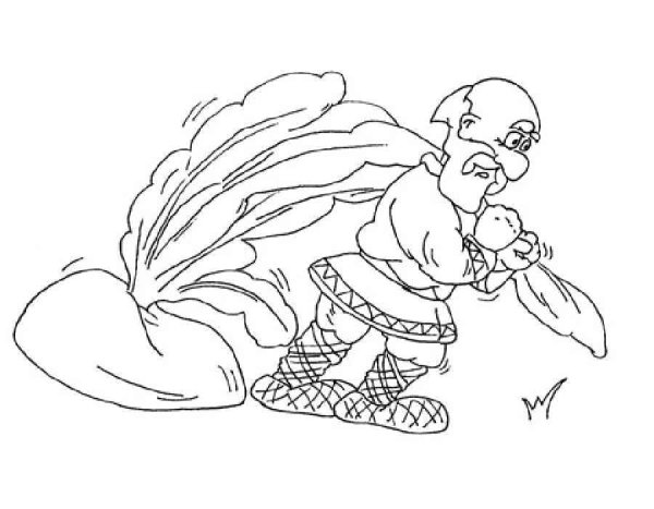 Раскраска. Репка