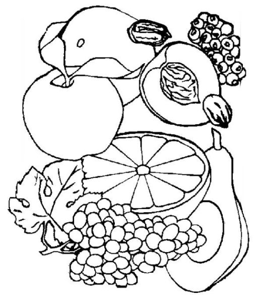 Вредные продукты раскраска для детей