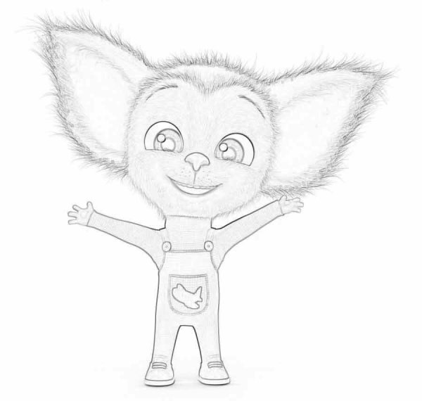 Раскраска Барбоскины роза