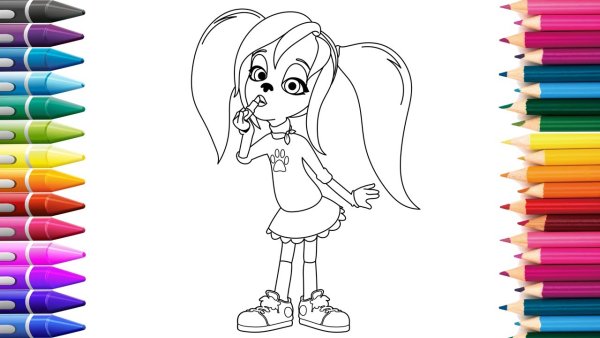 Лиза Барбоскина раскраска