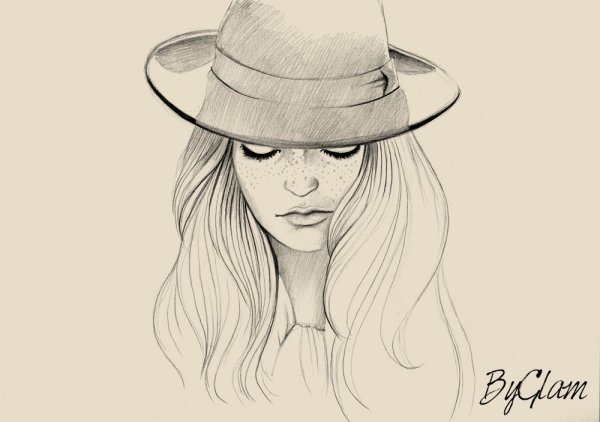 Портрет в профиль карандашом