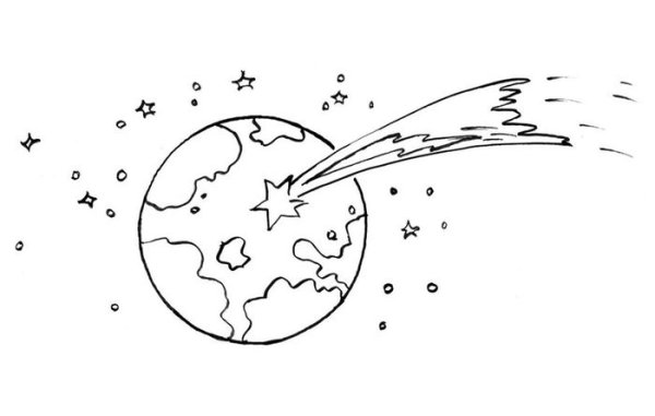 Комета рисунок