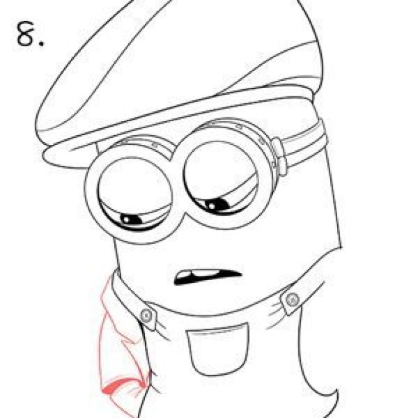 Миньон рисунок карандашом