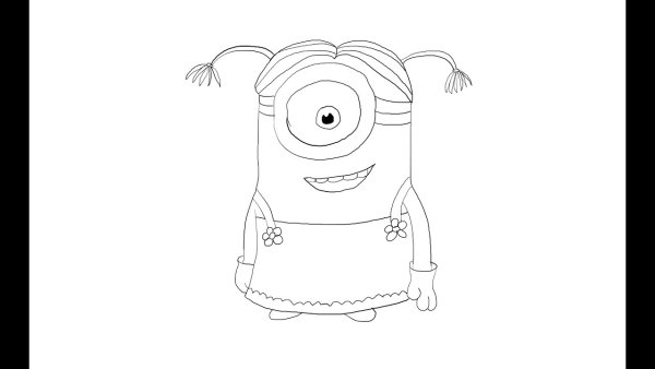 Миньоны рисунок карандашом для срисовки