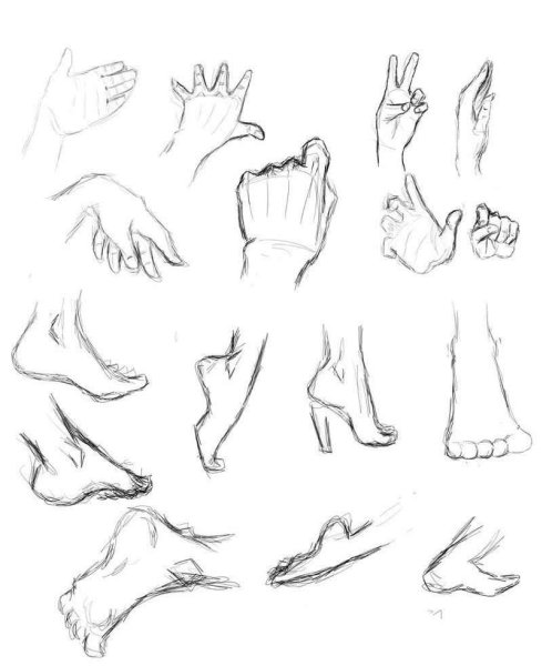 Туториалы по рисованию кистей рук