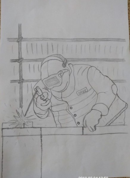 Раскраска Строитель