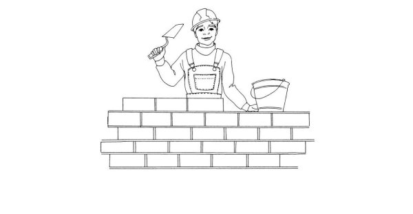 Шахтер рисунок