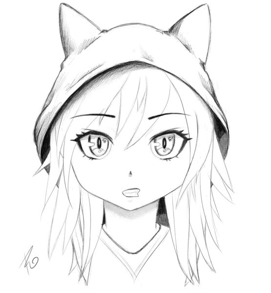 Аниме картинки для срисовки