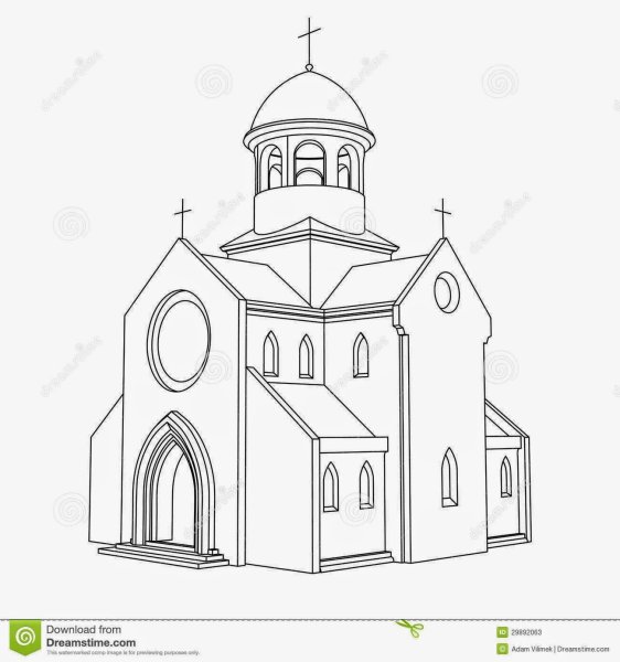 Храм рисунок