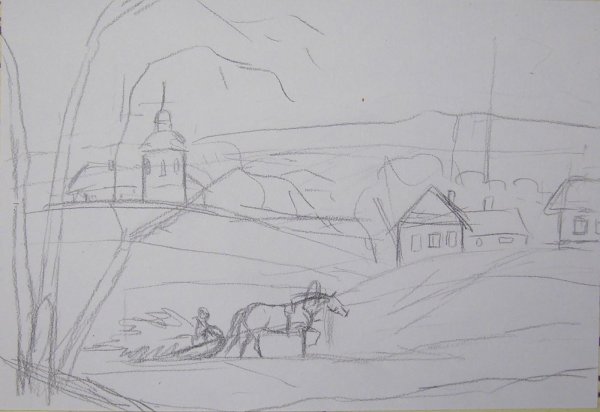 Эскиз деревни