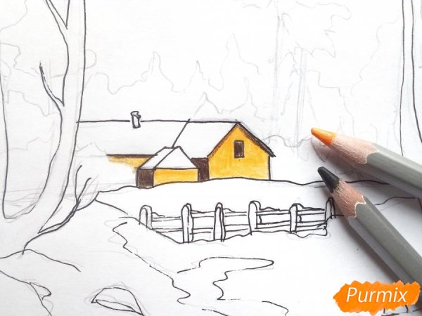 Пейзажи для срисовывания карандашом