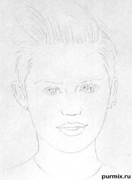 Портрет Милохина карандашом