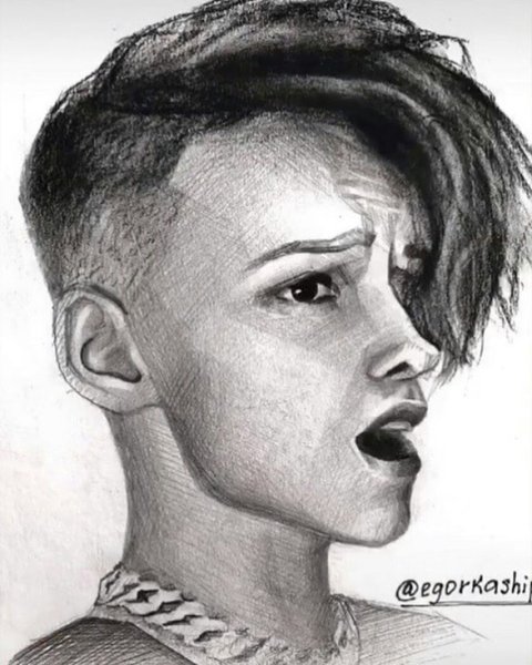 Портрет Дани Милохина для срисовки