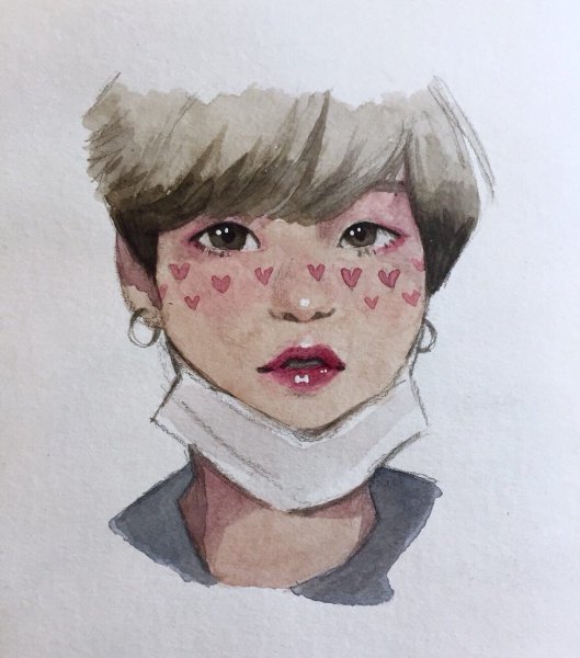 Рисунок портрет Дани Милохина