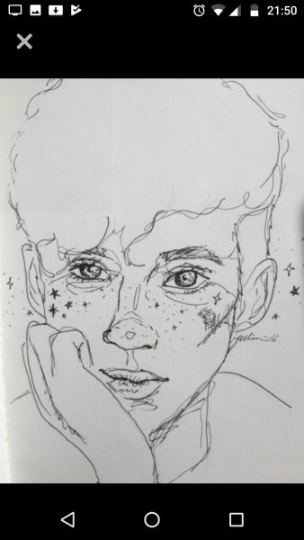 Рисунок Милохина карандашом