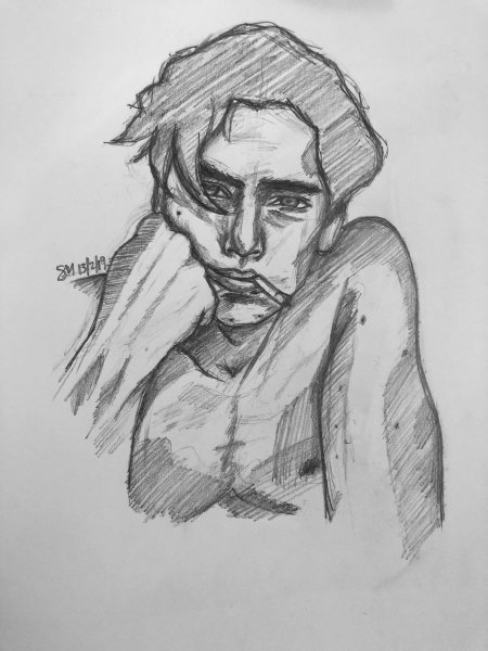 Ян Лис Томбой карандашом