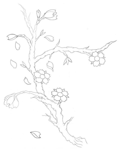 Дерево с ветками для рисования