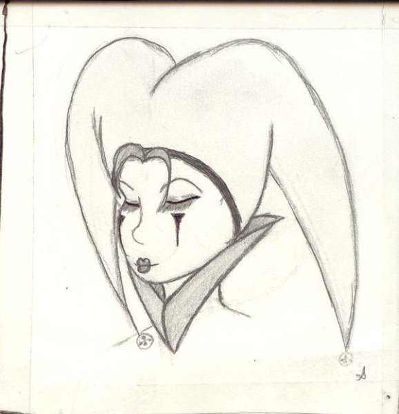 Шут для срисовки легко