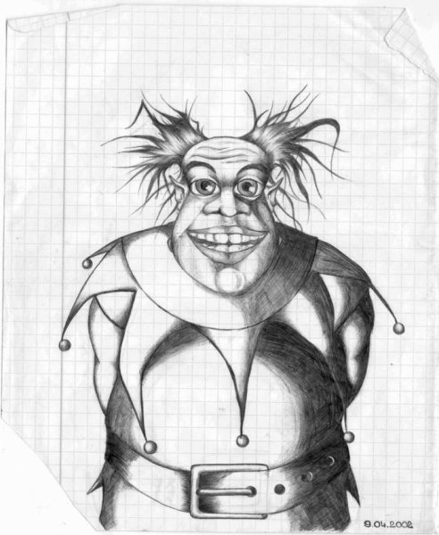 Шут карандашом