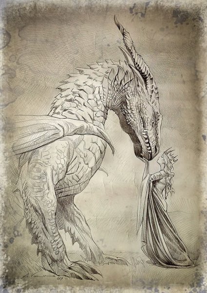 Рисунки карандашом фэнтези