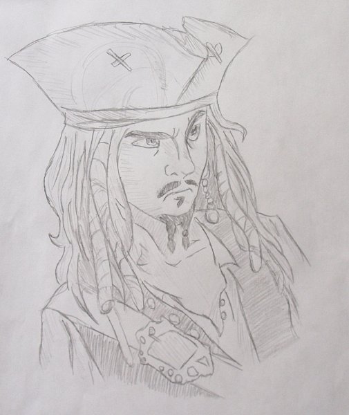 Капитан Джек Воробей скетч