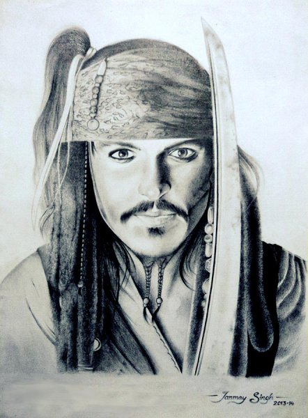 Джек Воробей скетч