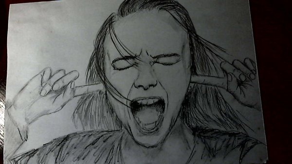 Крик тату эскиз