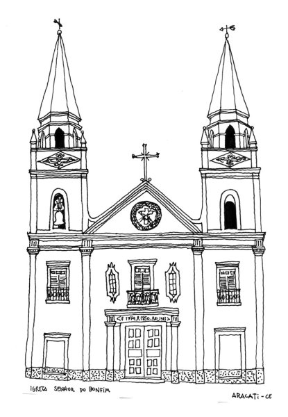 Архитектурные строения карандашом