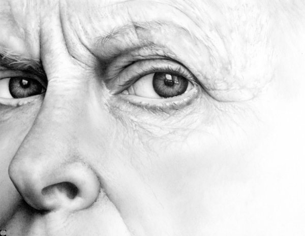 Гиперреализм карандашом глаз