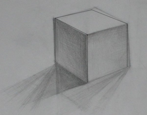 Куб с тенью