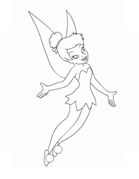 Феи Дисней Тинкербелл нарисованная