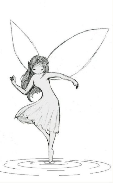 Фея для срисовки