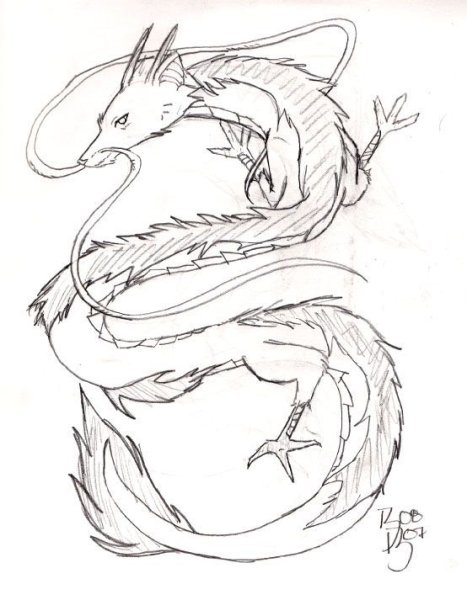 Хаку Унесенные призраками дракон