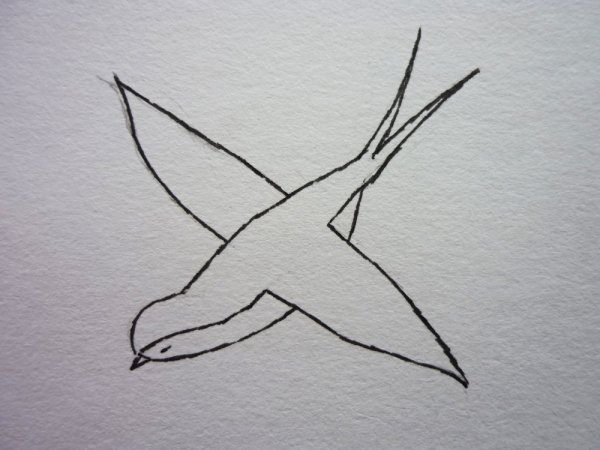 Ласточка рисунок