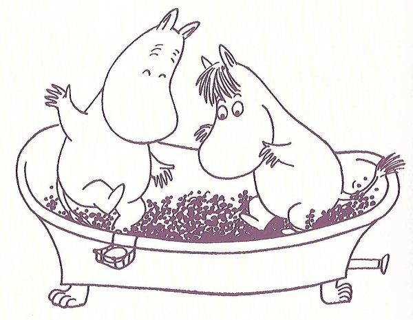 Детская раскраска Муми Тролли