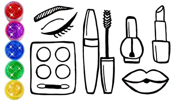 Раскраска косметика