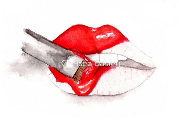 Помада для губ рисунок